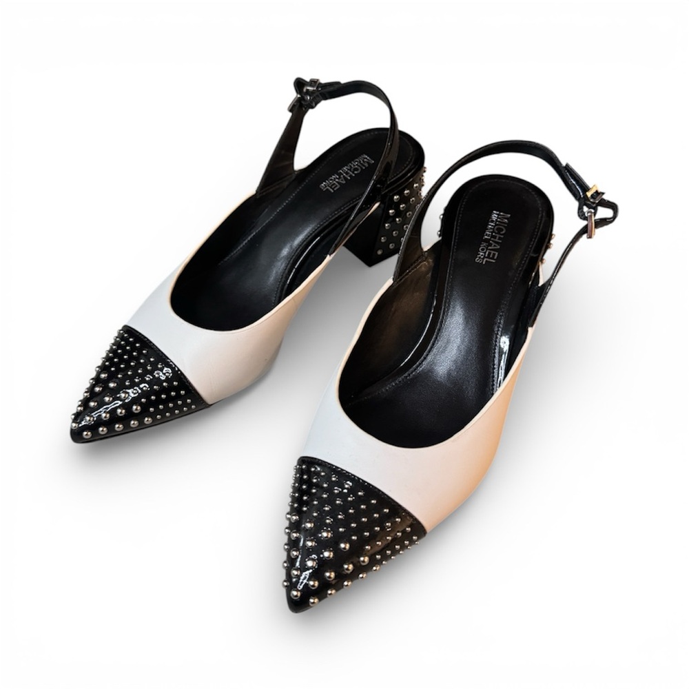 🖤MICHAEL by Michael Kors Black and White Studded Heels 🖤